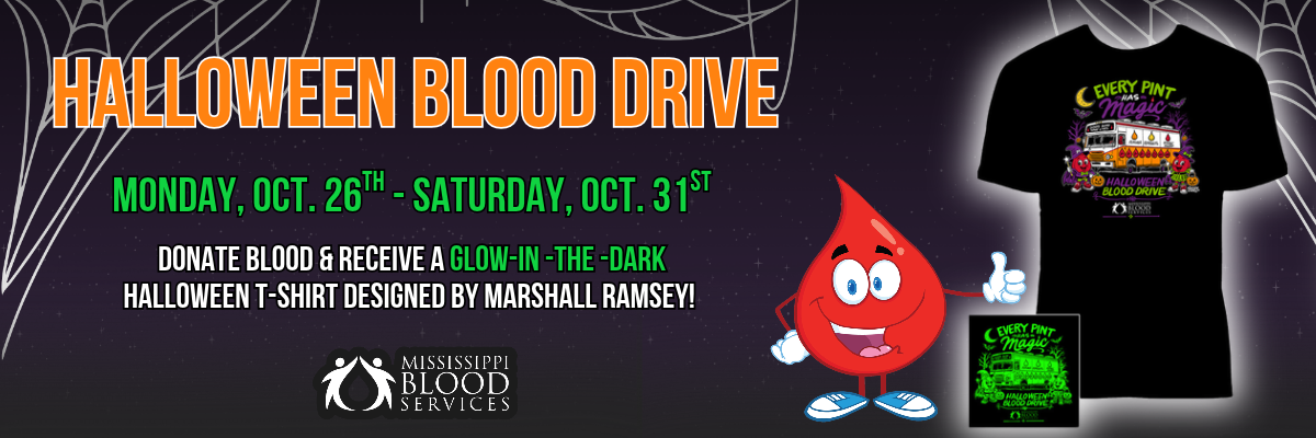 Halloween Blood Drive Website Image